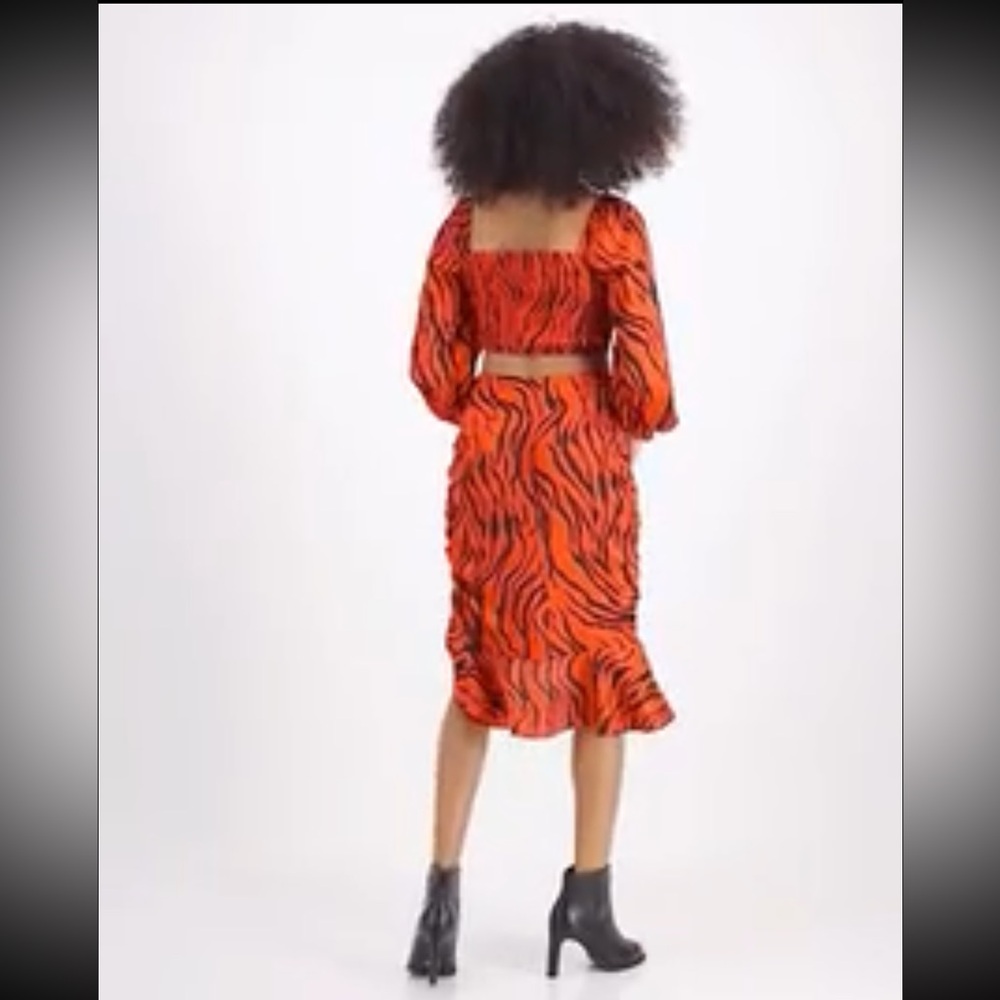 NWT-BAR III -Tiger-Print Crop Top, Created for Macy's. Size S - Picture 6 of 14